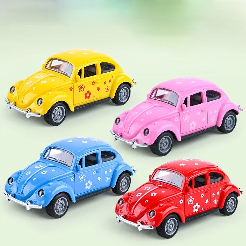 Beetle Inertia colorato mini modello di auto giocattolo go veicoli tirare indietro auto per bambini modello adulto regalo di raccolta