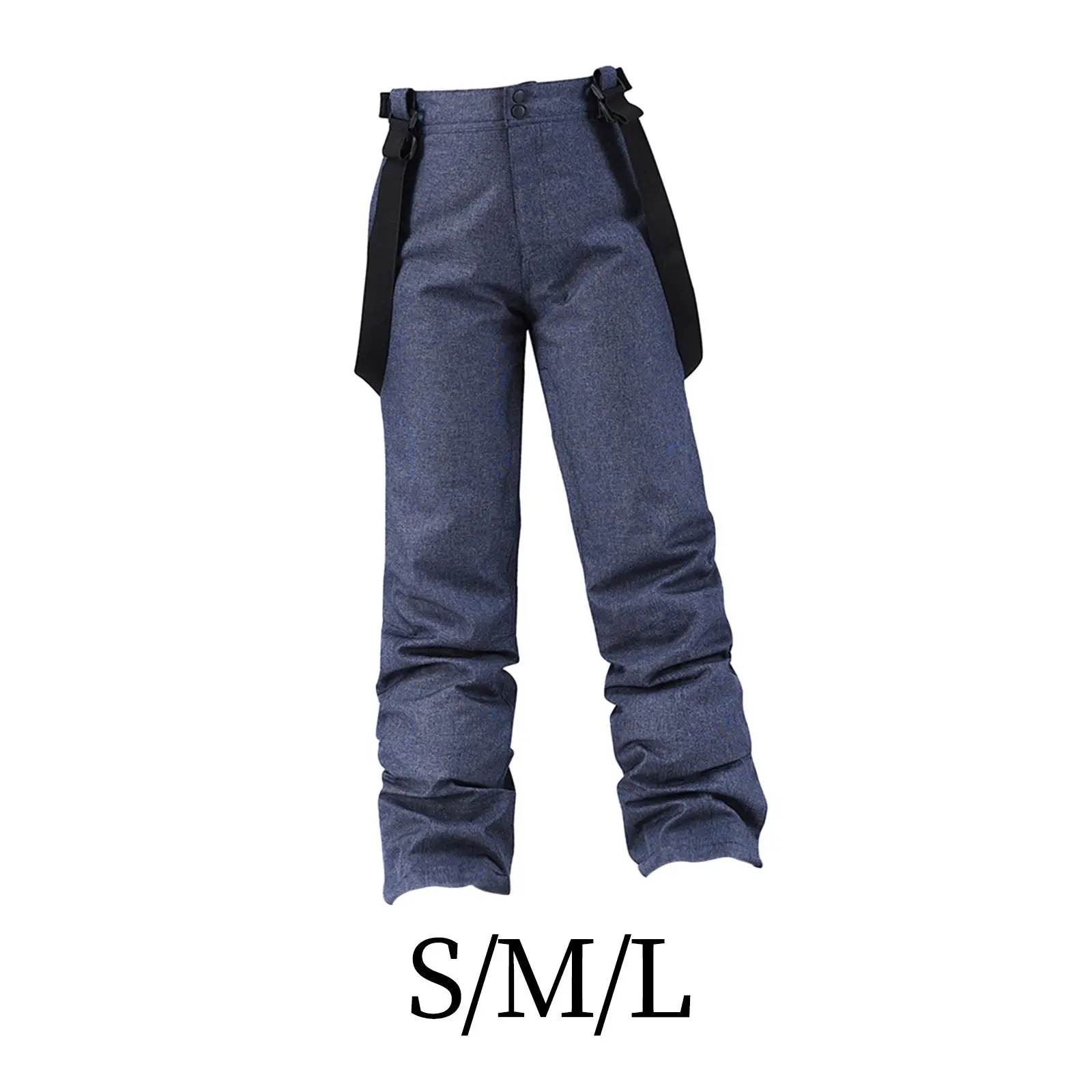 Snow Ski Pants Insulated Warm Windproof Thick Full Length Breathable Waterproof Winter Skiing Cargo Pants Ripstop Ski Trousers