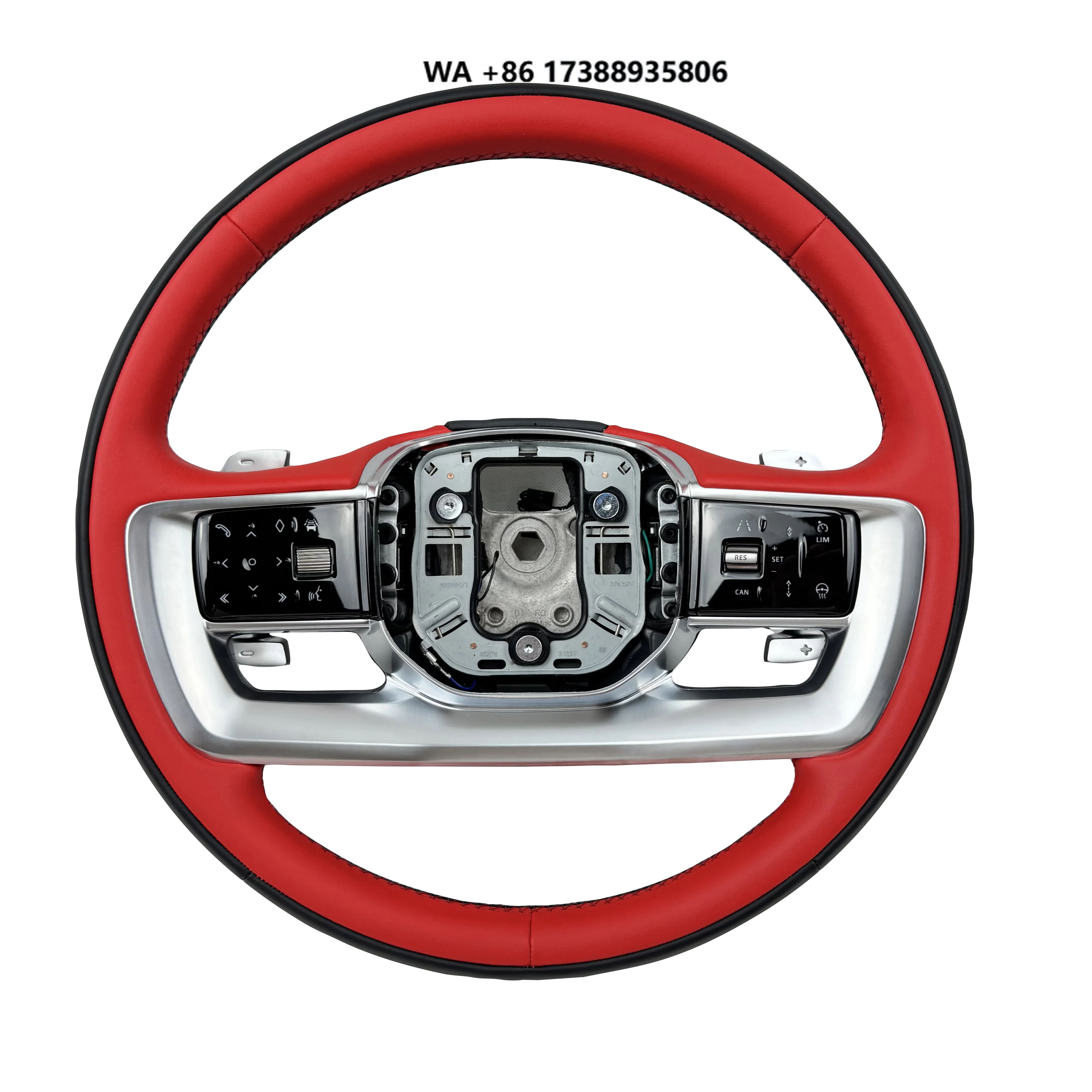 Custom White Leather Car Steering Wheel for SPORT 2010 to 2019 L320 2010 to 2013
