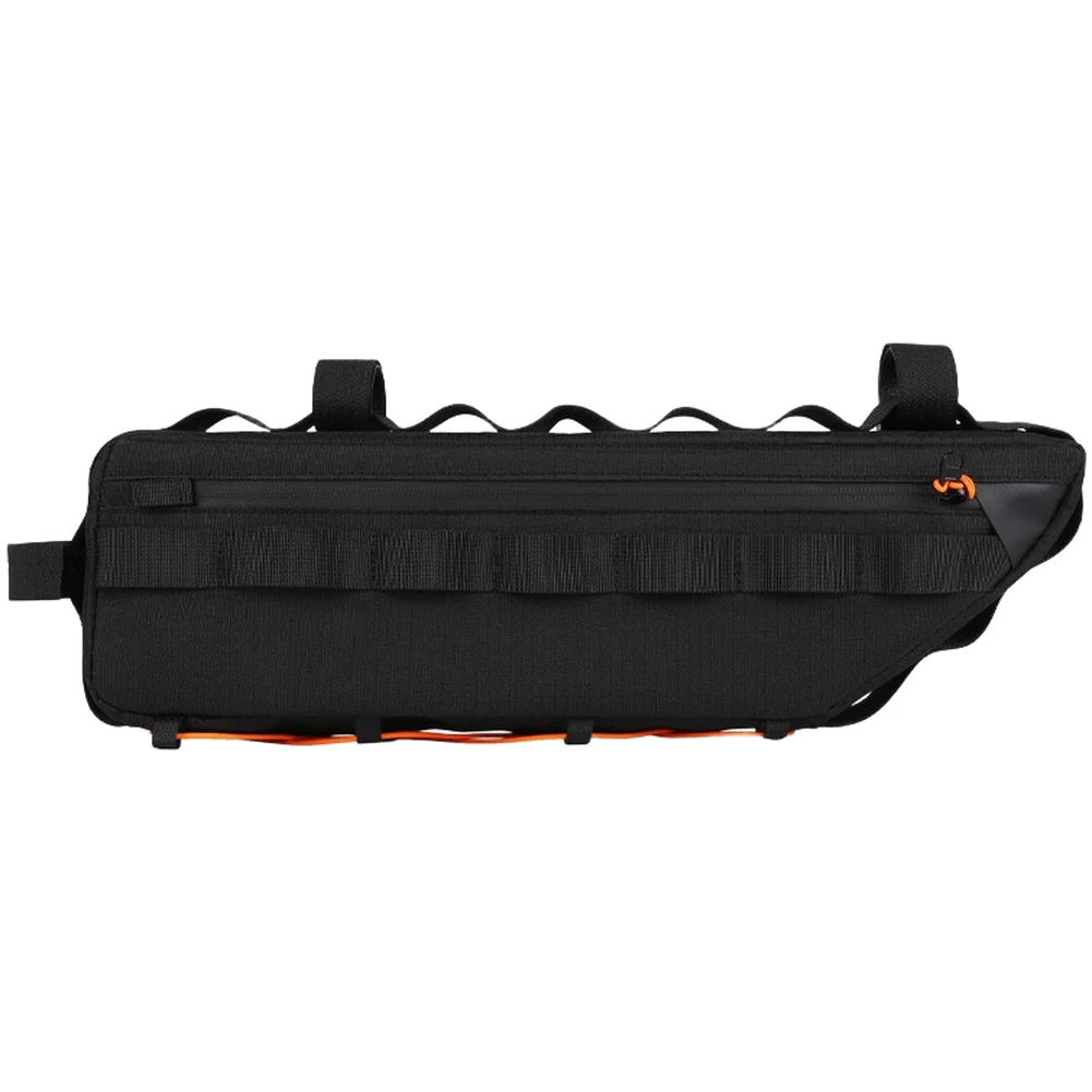 

Водонепроницаемая сумка для велосипедной рамы объемом 2,6 л для хранения вещей во время езды на велосипеде с пятью регулируемыми крепежными ремнями и боковыми сетчатыми карманами