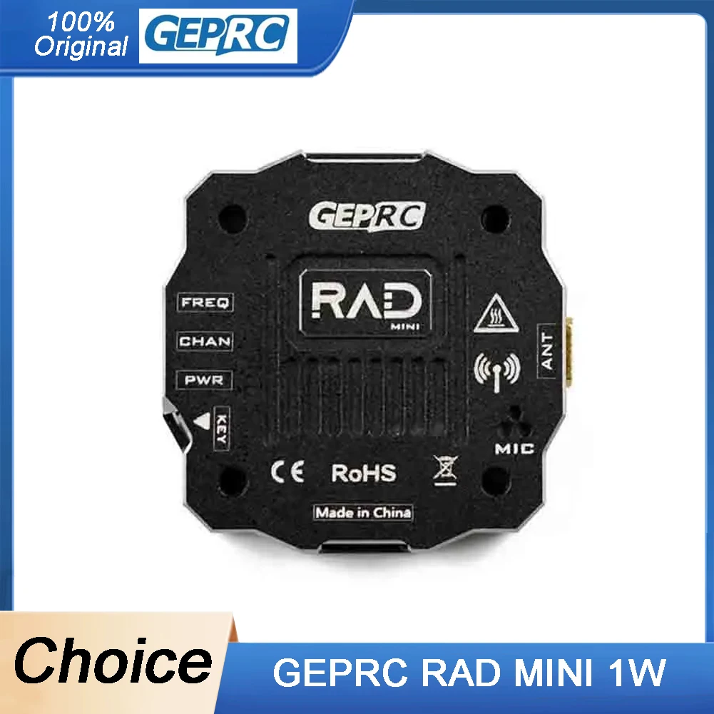 

GEPRC RAD MINI 1W 5.8G 1000mW FPV VTX 2-6S 20X20mm RC Accessories