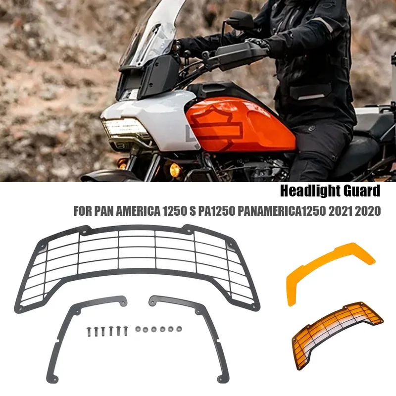

Motorcycle Headlight Guard Robust Acrylic Custom Accessories for PAN AMERICA 1250S PA1250 2020-2021 Models