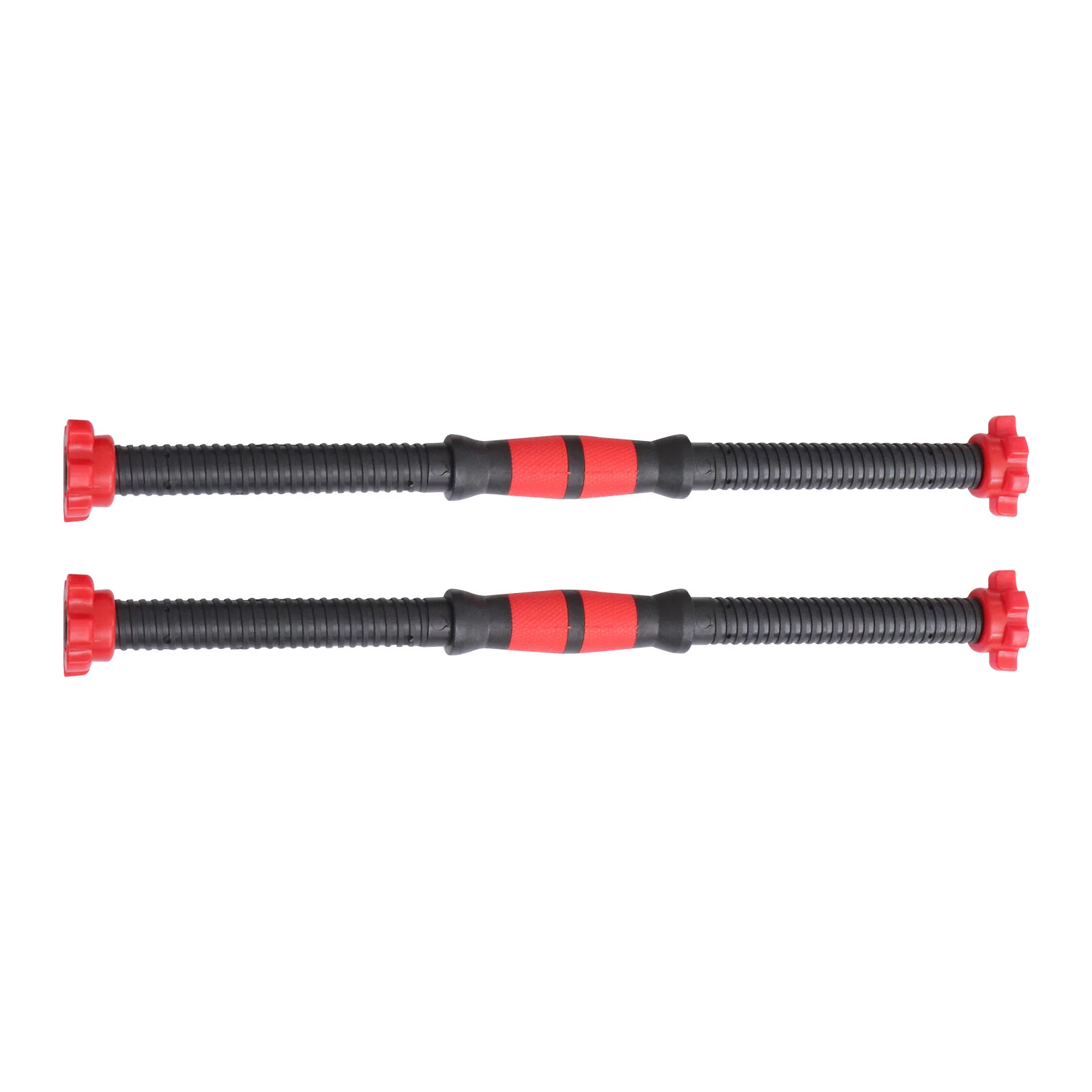 2pcs 50cm Dumbbell Bars Dumbbell Handles Weight Lifting Collar Set with 4pcs Nuts for Gym Barbells Dumbbell Bars