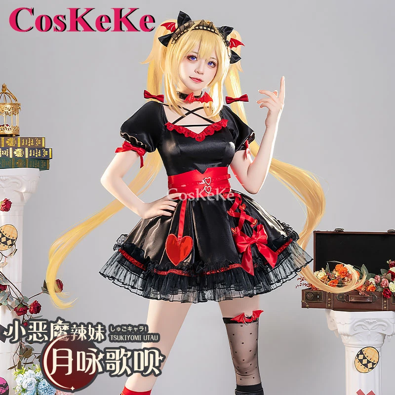 

CosKeKe Tsukiyomi Utau Cosplay Anime Shugo Chara Costume Little Devil Spicy Girl Outfit Halloween Party Role Play Clothing S-XL