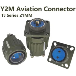 Y2M YP21 2/3/4/5/7/10/14/16 Pin aviation plug 21mm aviation socket cable joint Stepper Motor Aviation Connector Plug socket