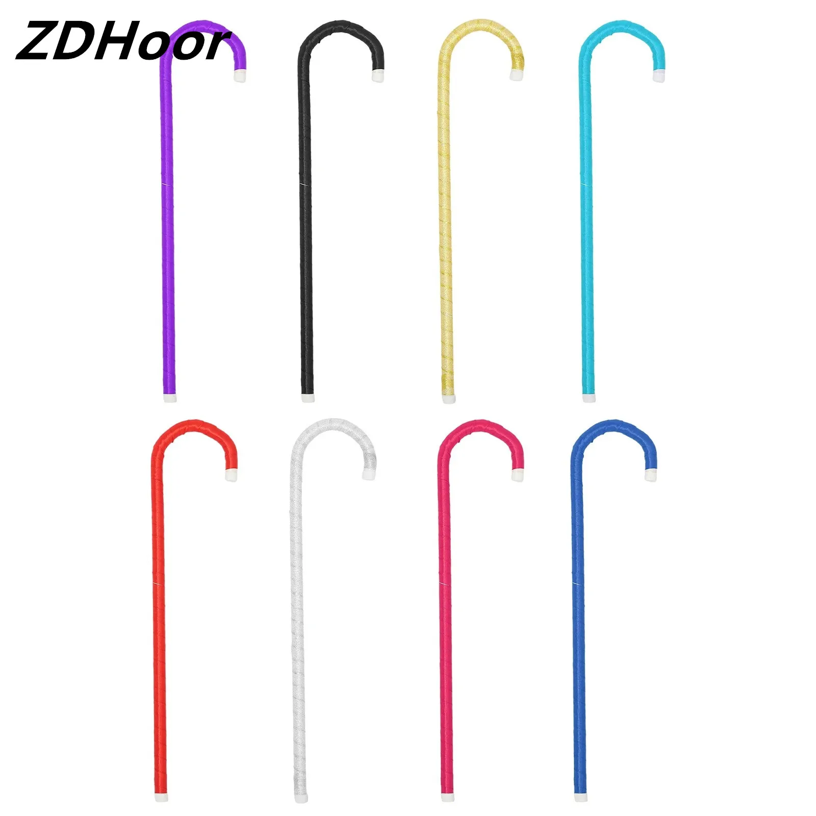 

Children Jazz Belly Dance Cane 50cm Performance Crutch Walking Stick Dance Props for Dance Halloween Party