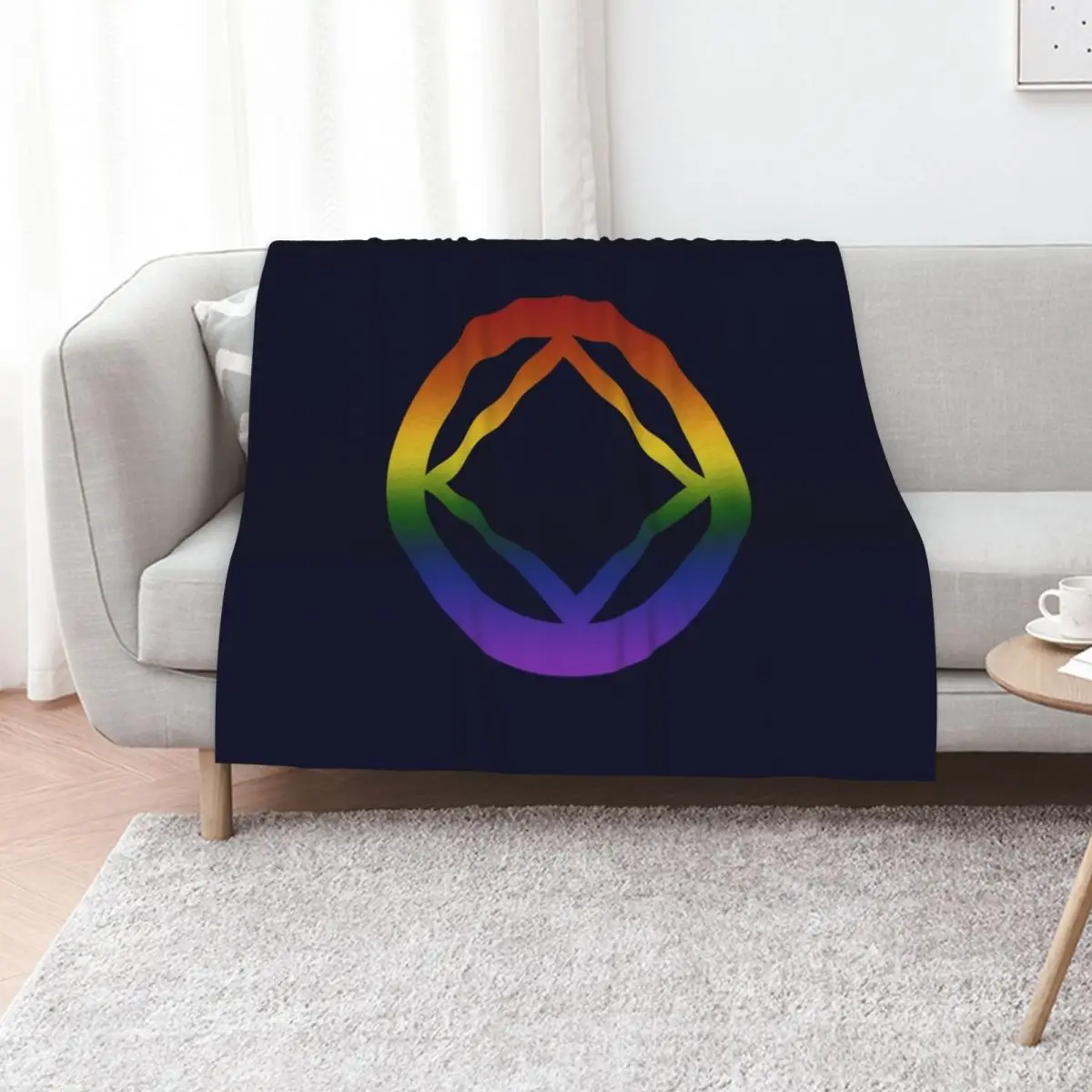 Narcotics Anonymous Rainbow Pride Symbol Throw Blanket Decorative Beds blankets ands Luxury St Soft Fashion Sofas Blankets