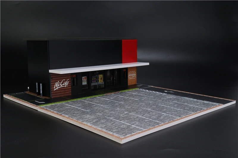 G-FANS 1:64 Diorama Garage LED lights Model Shop