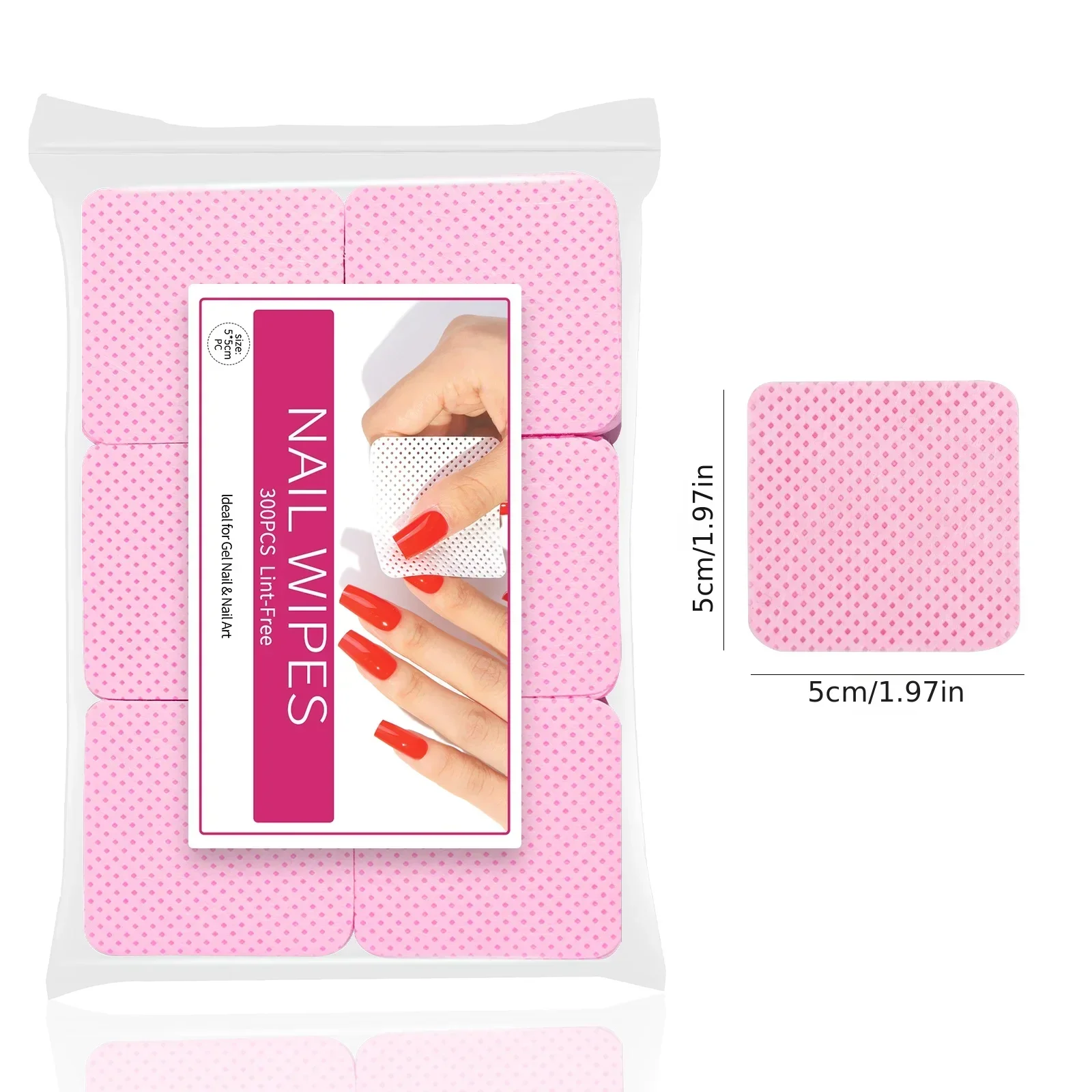 Wholesale Nail Polish Remover Wipes Nail Cleaning Pads, Non Woven Nail Pads For Women Girl Beauty Salon nails accessories