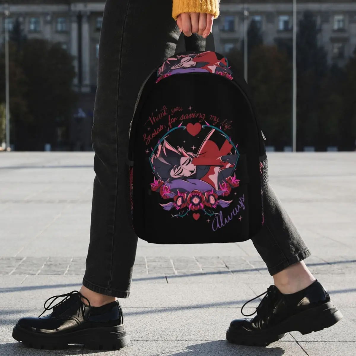 Always Helluva Boss Backpack Student BookBag Boys Girls School Bag Laptop Shoulder Bags