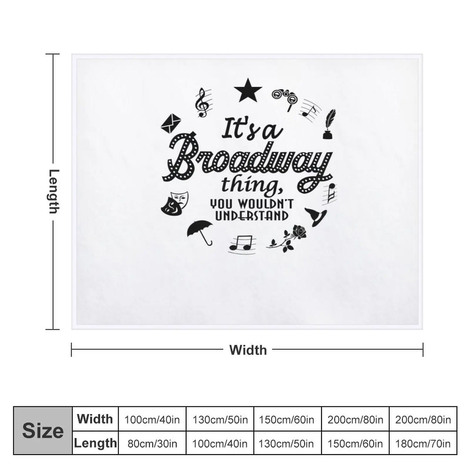 It's a Broadway thing Funny Theatre Gift Throw Blanket cosplay anime Single Blankets Sofas Of Decoration Winter beds Blankets