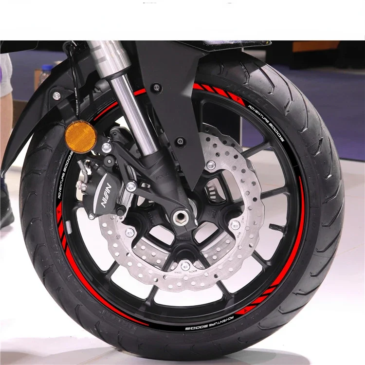 high quality Motorcycle Wheel Sticker stripe Reflective Rim FOR LONCIN VOGE  500DS