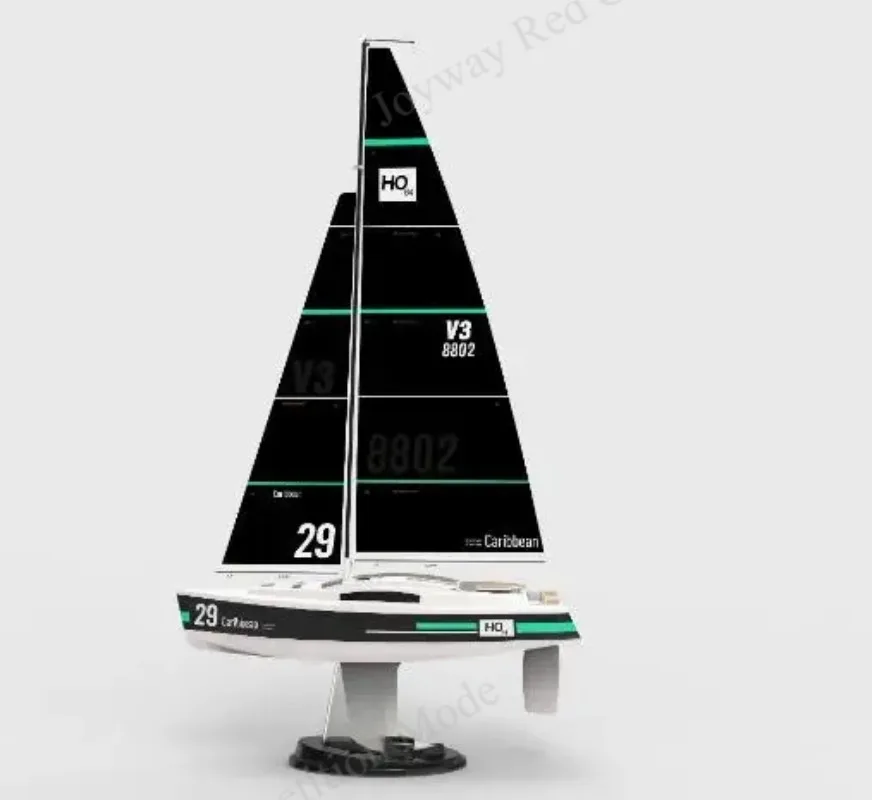 Joyway Red Caribbean 8802 RC Sailboat | Proportional Control Racing Yacht | Outdoor Competition Model Boat | Best Gift for Kids