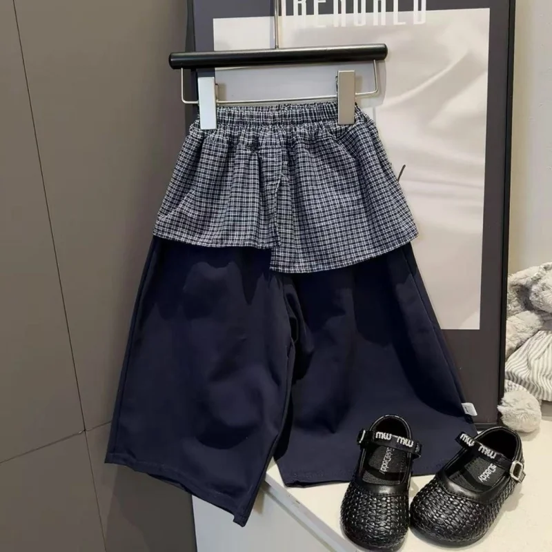 

Autumn New Girls' Fart Curtain Straight Leg Pants 2026 New Children's Clothing, Children's Korean Sweet and Cool Wide Leg Pants
