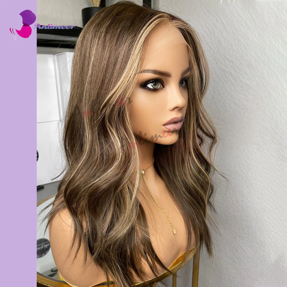 Highlighted Wigs 13x6  Lace Front Wigs 100% Human Hair Wigs 180 Density Body Wave Wigs for White Women Real Human Hair