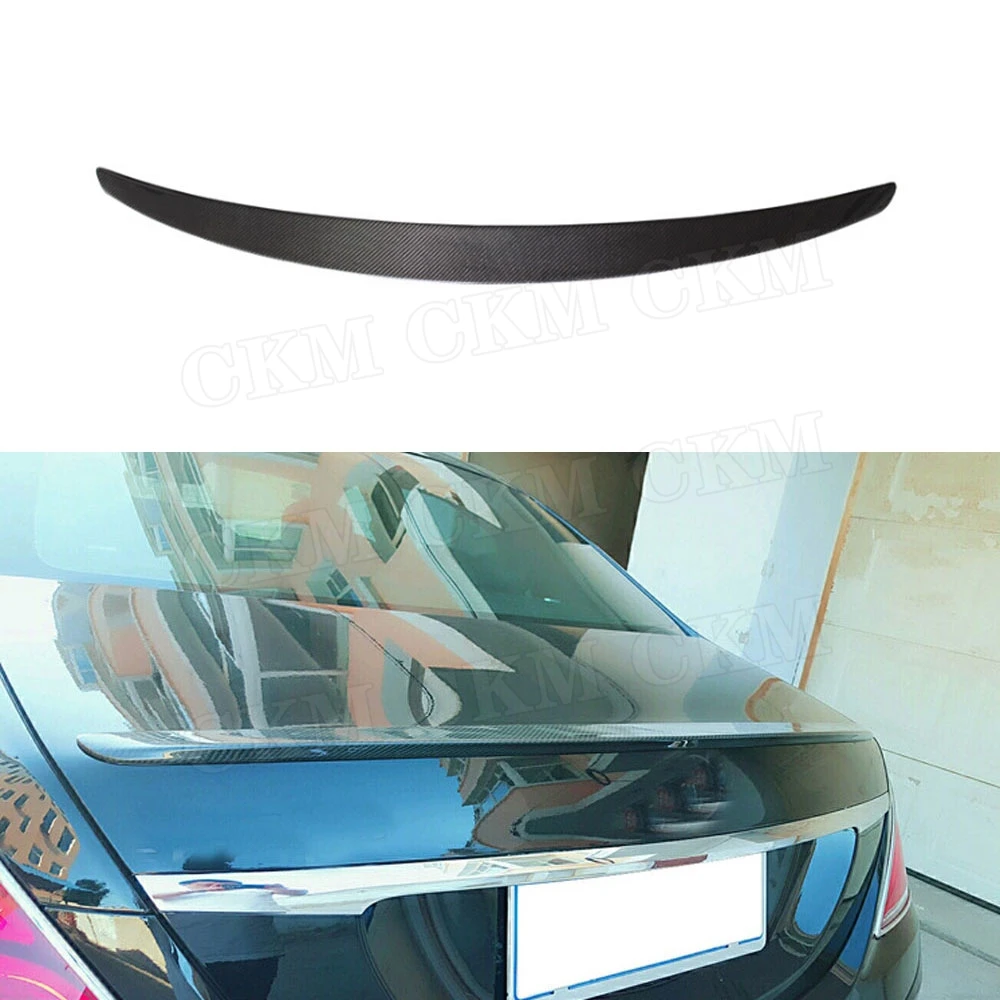 

S Class Carbon Fiber Rear Spoiler for Mercedes Benz W222 4 Door S400 S500 S600 S63 S65 AMG 2014-2017 FRP Boot Trim Wings