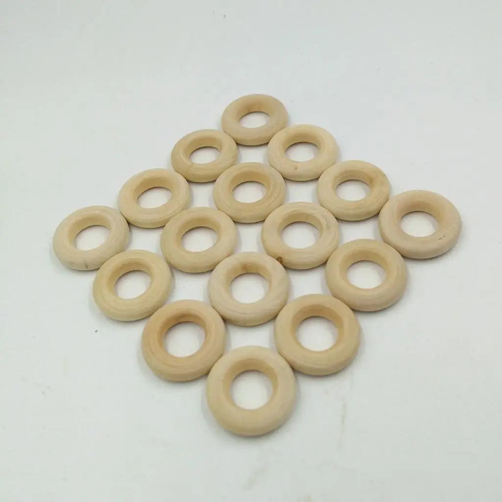 لوازم الحرف الخشبية ملحقات صنع المجوهرات الخشبية الطبيعية لمشاريع الألعاب الخشبية المبتكرة للأطفال