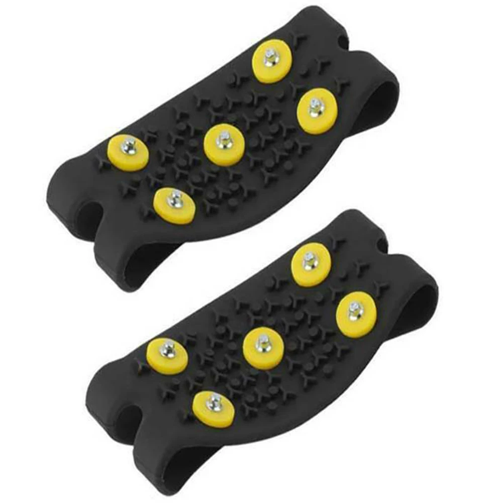 

5-Stud Climbing Crampons Anti Slip Mountaineering Cleats Unisex Boots Snow Cleats Walking Hiking Accessories