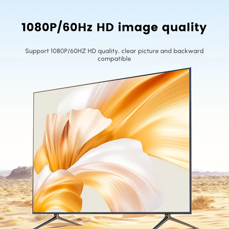 Ugreen HD-MI to VGA アダプター 1080P/60Hz オス-メス HD to VGA コンバーター ビデオディスプレイケーブル