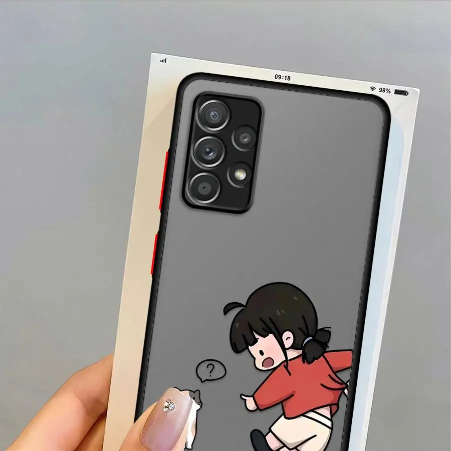 Funny Cute Couple Phone Case for Samsung Galaxy A31 A23 A36 A52 A71 A72 A32 A73 A56 A21 A25 A26 A22 Soft Cover