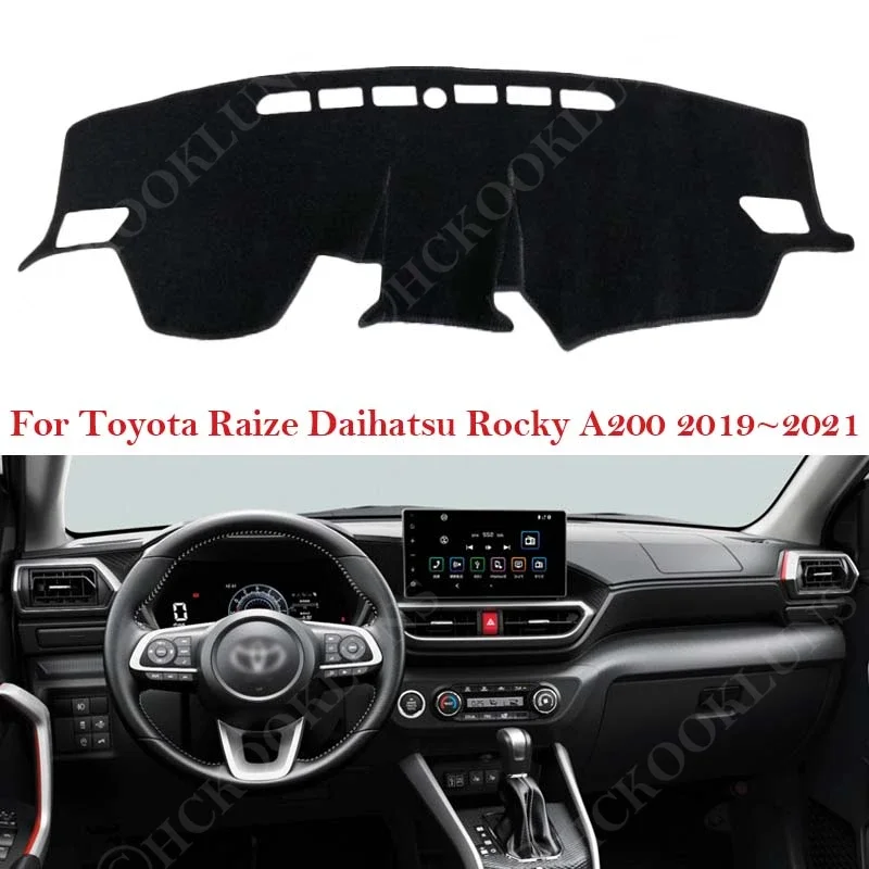 Dashboard Cover Dash Board Mat Carpet Pad for Toyota Raize Daihatsu Rocky A200 2019~ 2021 Sunshade Cushion Car Visor Accessories