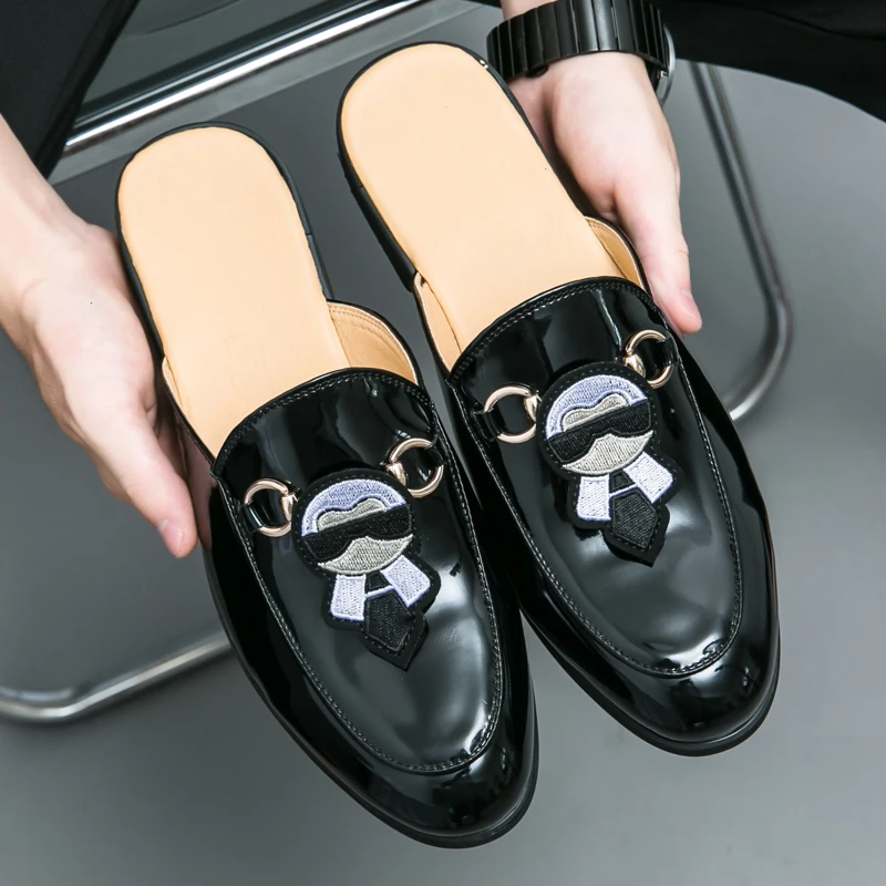 2024 Summer Men's Casual Leather Shoes Business Loafers for Men Slip-on Office Working Shoes Men Moccasins Sapato Masculino