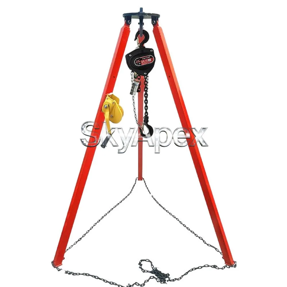 Simple Hoist Bracket Retractable Tripod Electric Hoist Lifting Triangle Bracket Crane Tripod