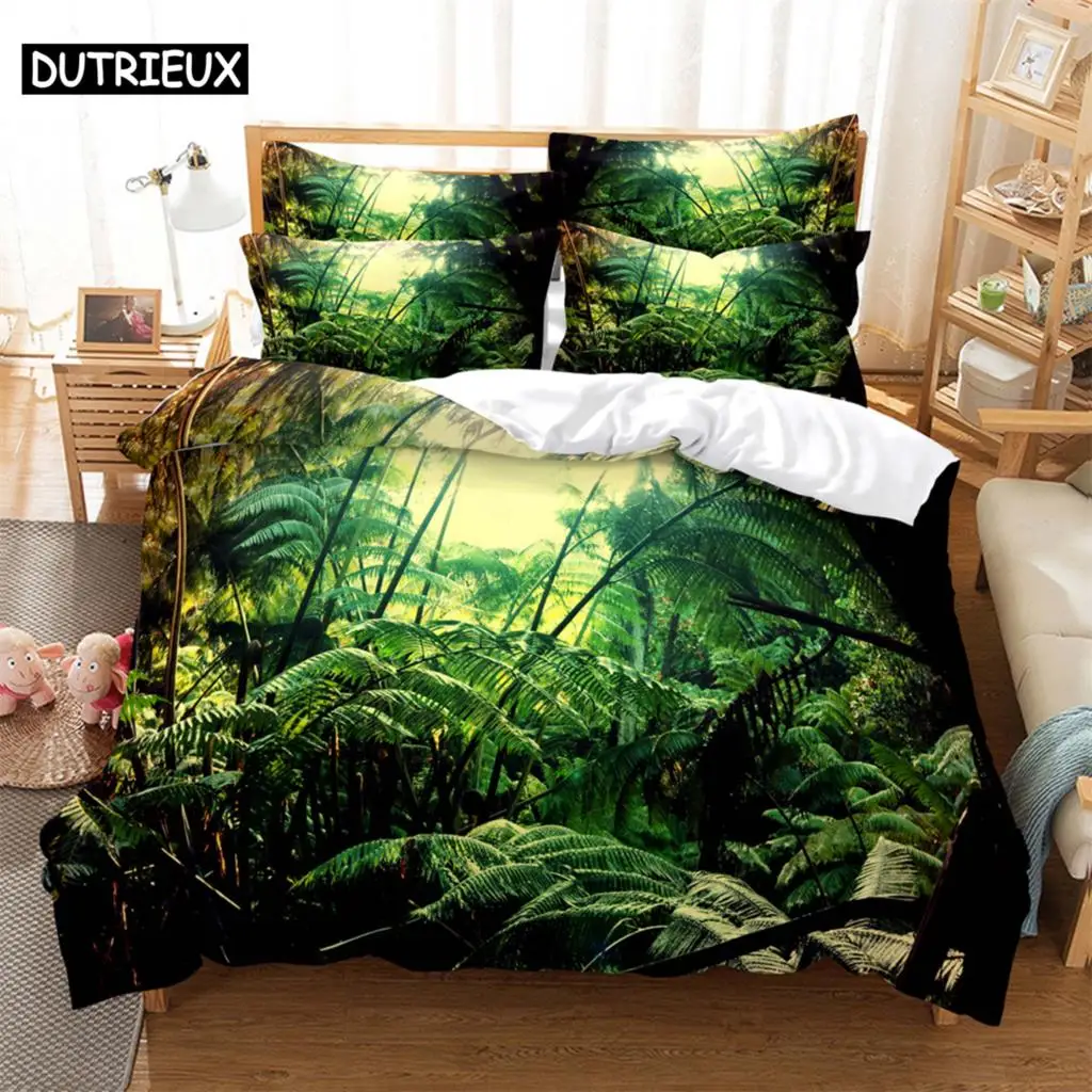 

Forest Bedding Sets 3D Digital Printing Quilt Cover Mario Pattern Bedspread Single Twin Full Queen King Size Bedding