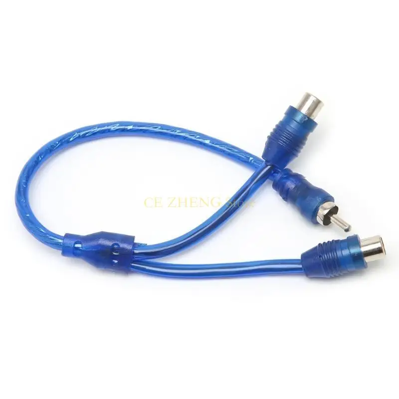 e56b 자동차 mp3 o RCA 1 남성 ~ 2 암컷 y 스플리터 케이블 어댑터 코드