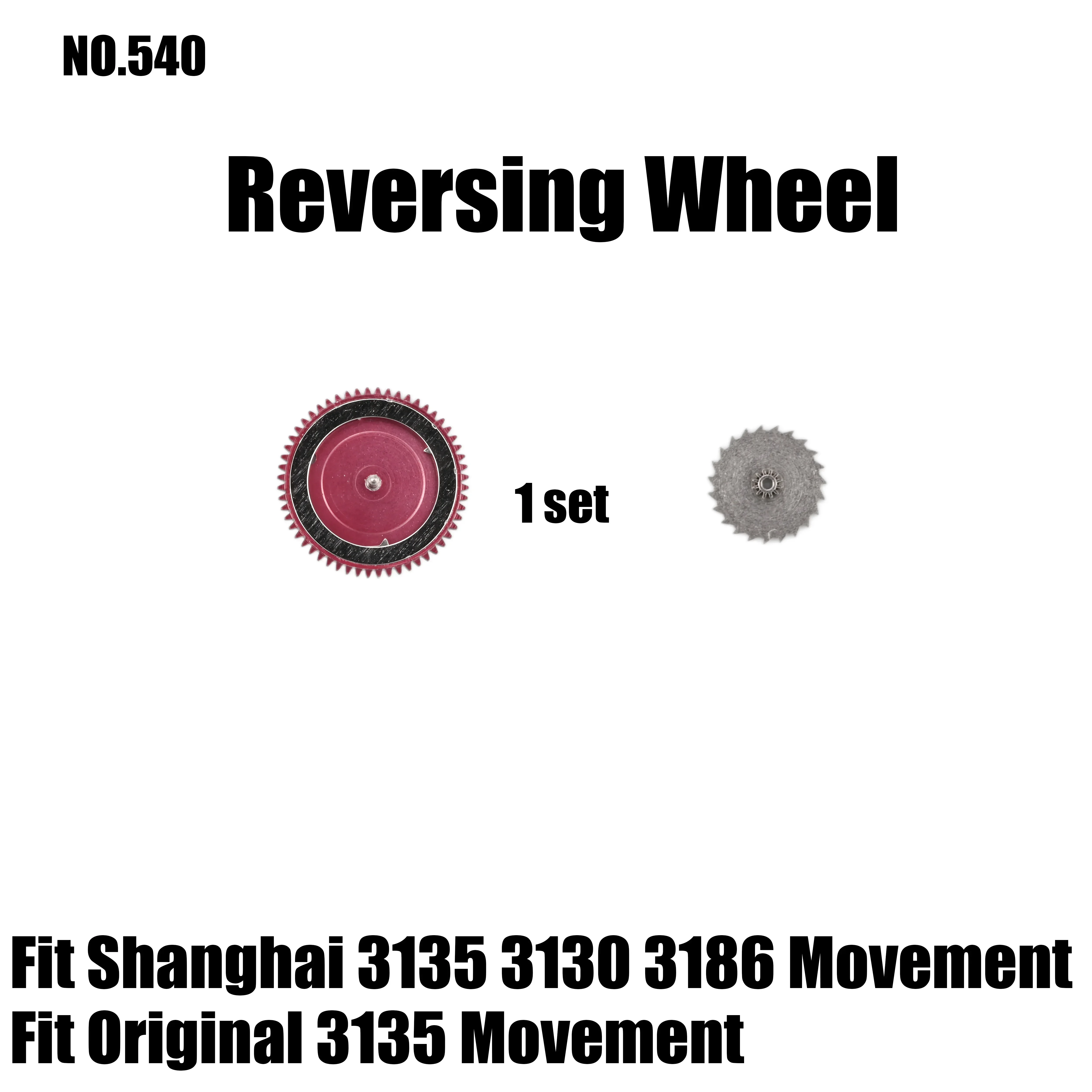 1Pcs ShangHai 3186 3130 3135 Movement Watch parts Reversing Wheel Set Fit for Original 3235 Movement No.540