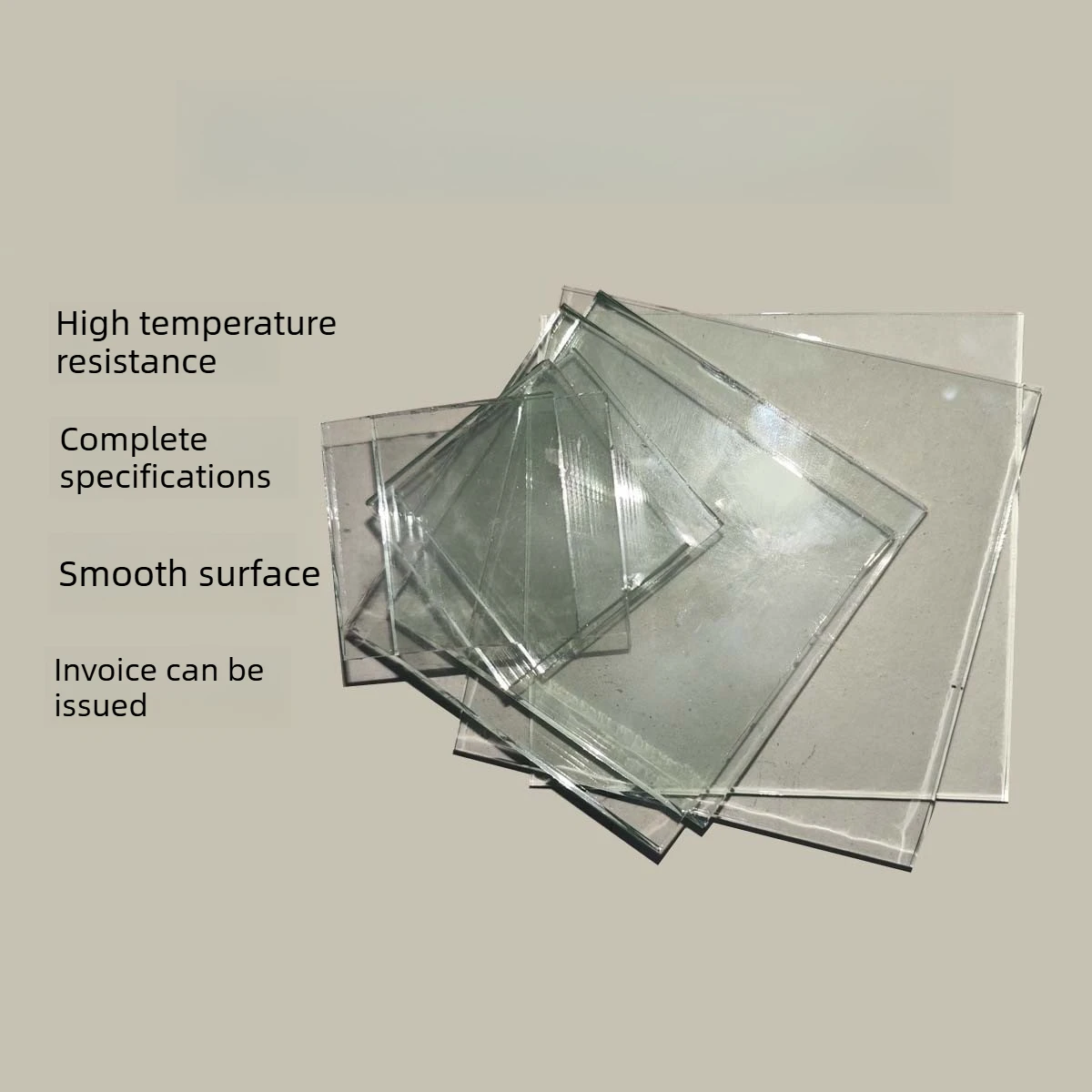 Custom Lab Small Glass Slide Square Round Float Sodium Calcium 0.05 0.1 ~5mm Frostable Drillable Scratchable
