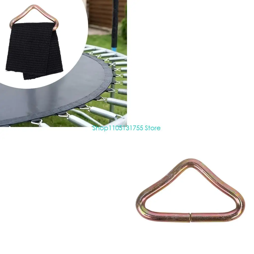 K0EF Trampolines Upkeep Connectors Straps with Metal Loop, Trampolines Repair Item for Regular Garden Service and Care Tasks