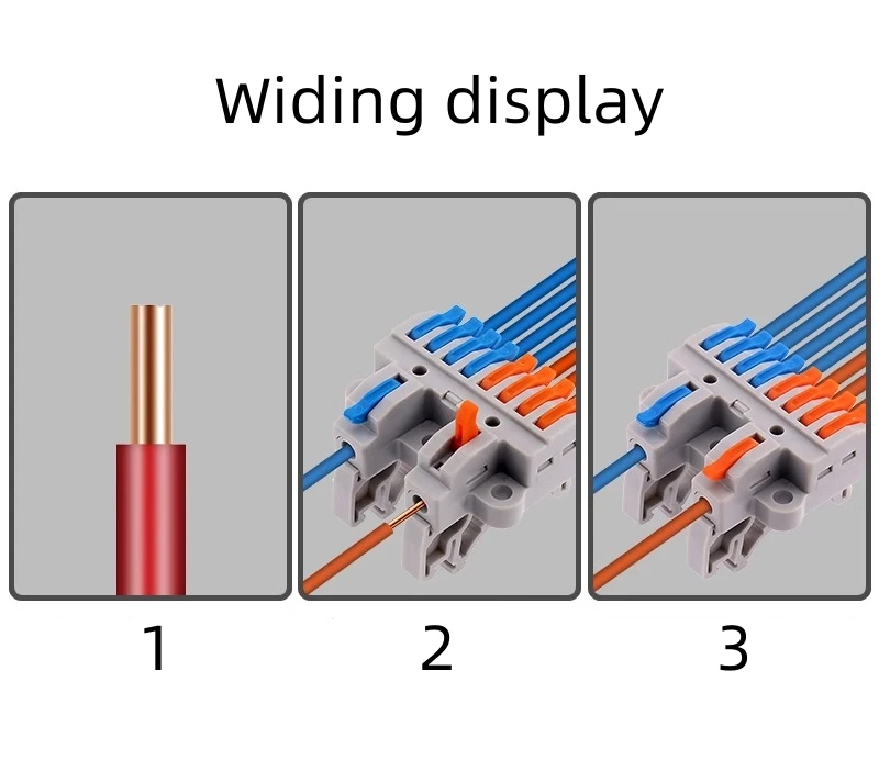 5PCS Quick Terminal Wire Downlight Divider Connector Rail Type Twee Drie In Acht Uit TIEN Uit 12/15 Uit
