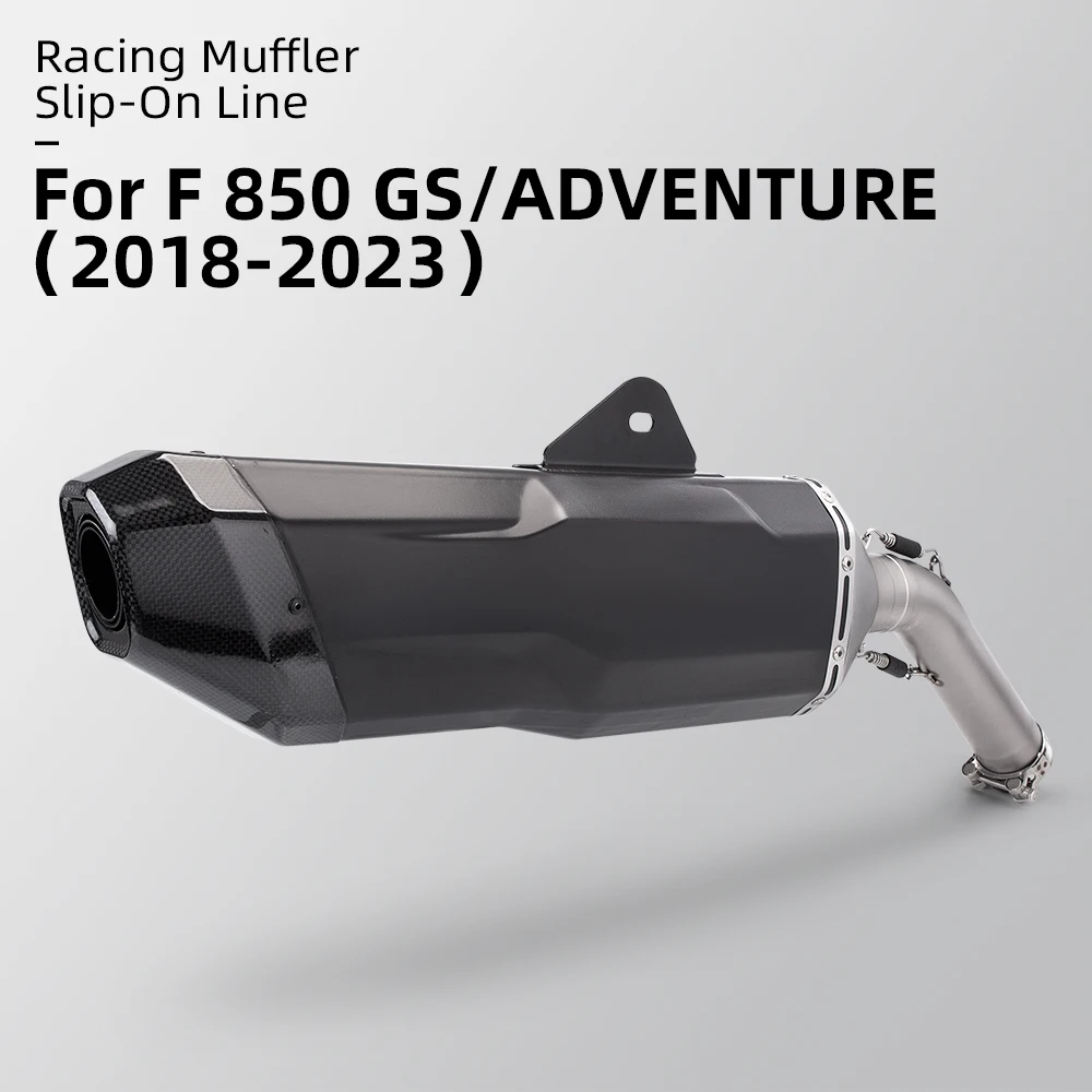 

Racing exhaust muffler slip on for moto exhaust pipe F850GS F850 F850ADV F750 F850ADVENTURE F750GS 2018-2023