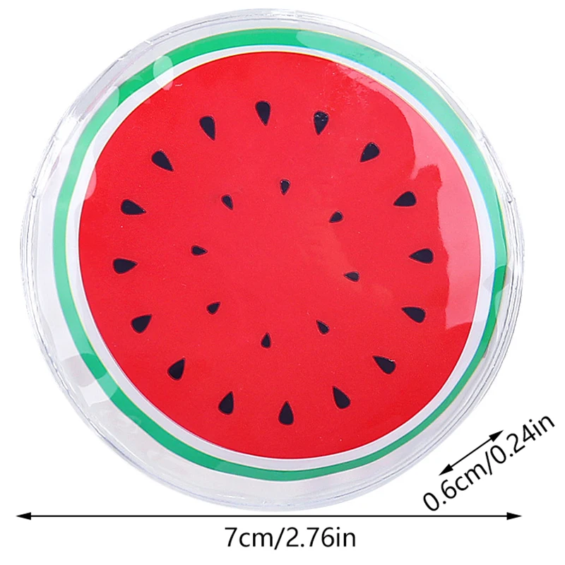 Cute Cartoon Round Shape Fruit Cold Compress Ice Bag Remove Dark Circles Moisturizing Beauty Eye Patches Relaxation Mask