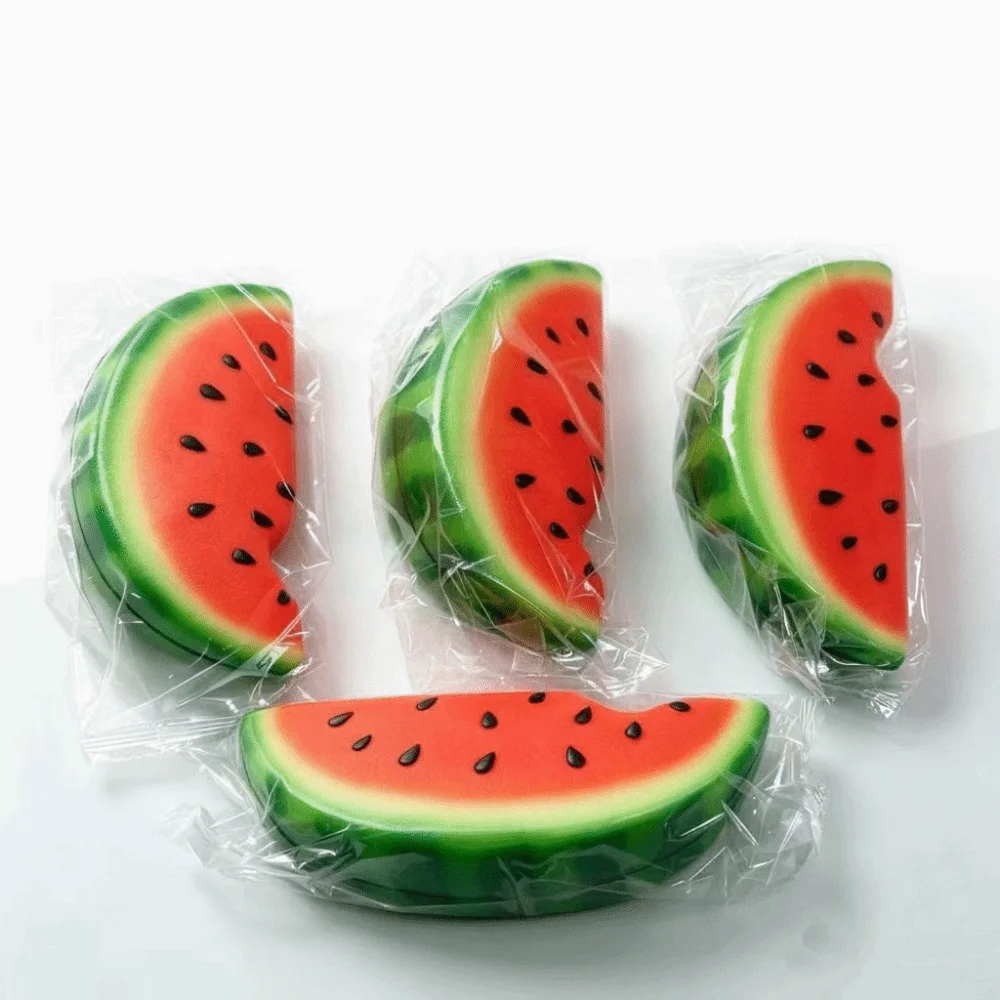 Soft Texture Watermelon Squishy Realistic Watermelon Shape Slow Rebound Fruit Squishy Watermelon Pattern Watermelon Squeeze
