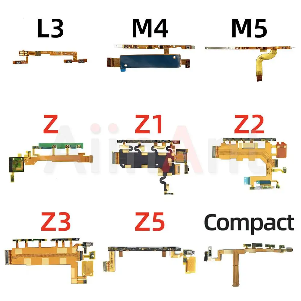 

Aiinant on/off Power Flex For Sony Xperia Z Z1 Z2 Z3 Z4 Z5 Compact Premium Plus L3 L4 M4 M5 Side Key Button Volume Flex Cable