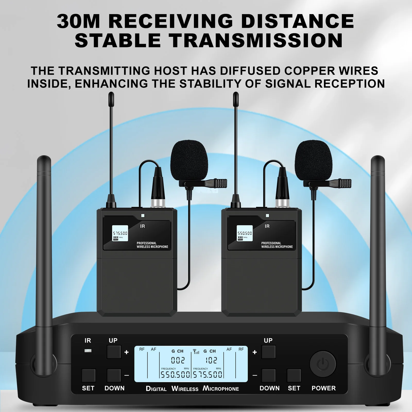Professional Wireless Instruments Saxophone Microphone Lapel Microphone For Violin, Cello, Brass Percussion Mic view 3