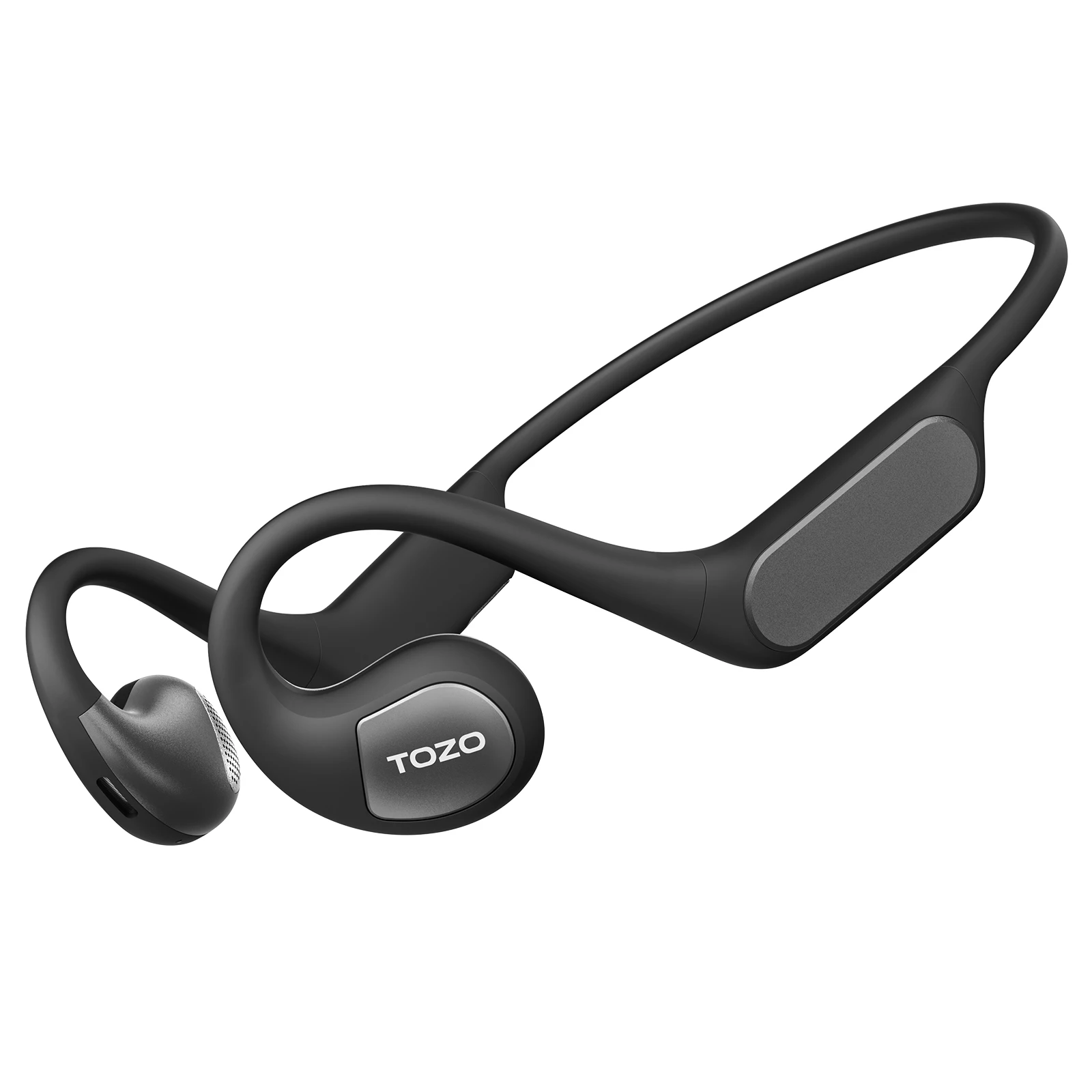 TOZO OpenReal Headphones Bluetooth Air Conduction Wireless Earphones Open Ear with Hair for Sport Dual-Mic Call Noise Reduction