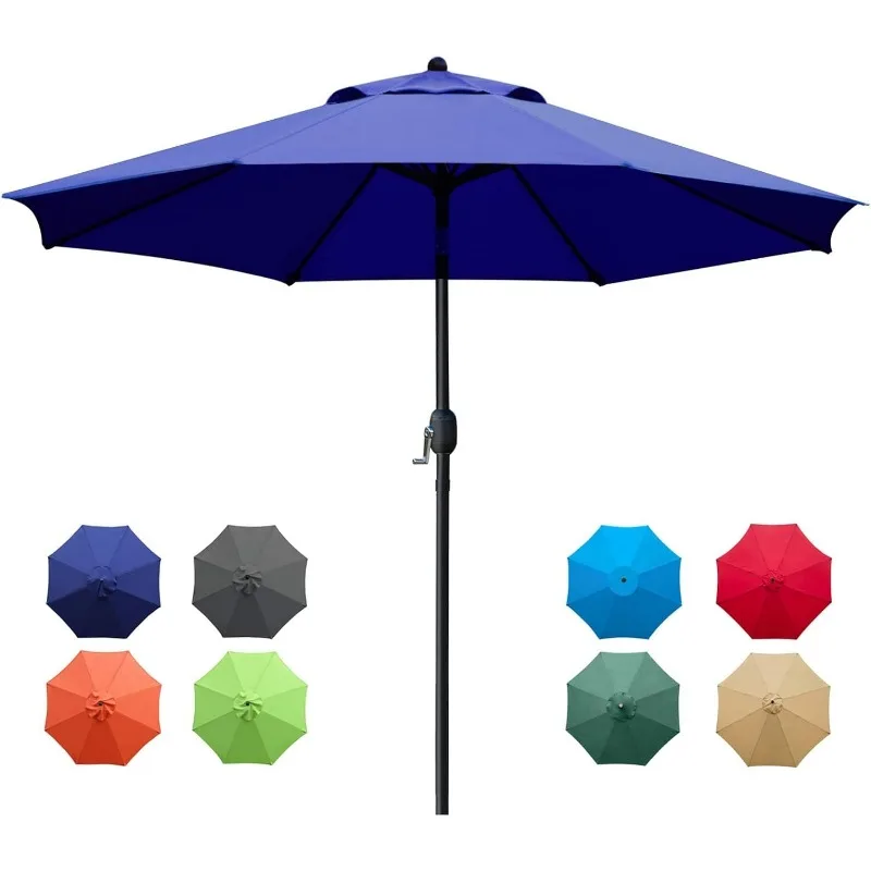 9ft Sonnenschirm Outdoor Tischs chirm mit 8 stabilen Rippen