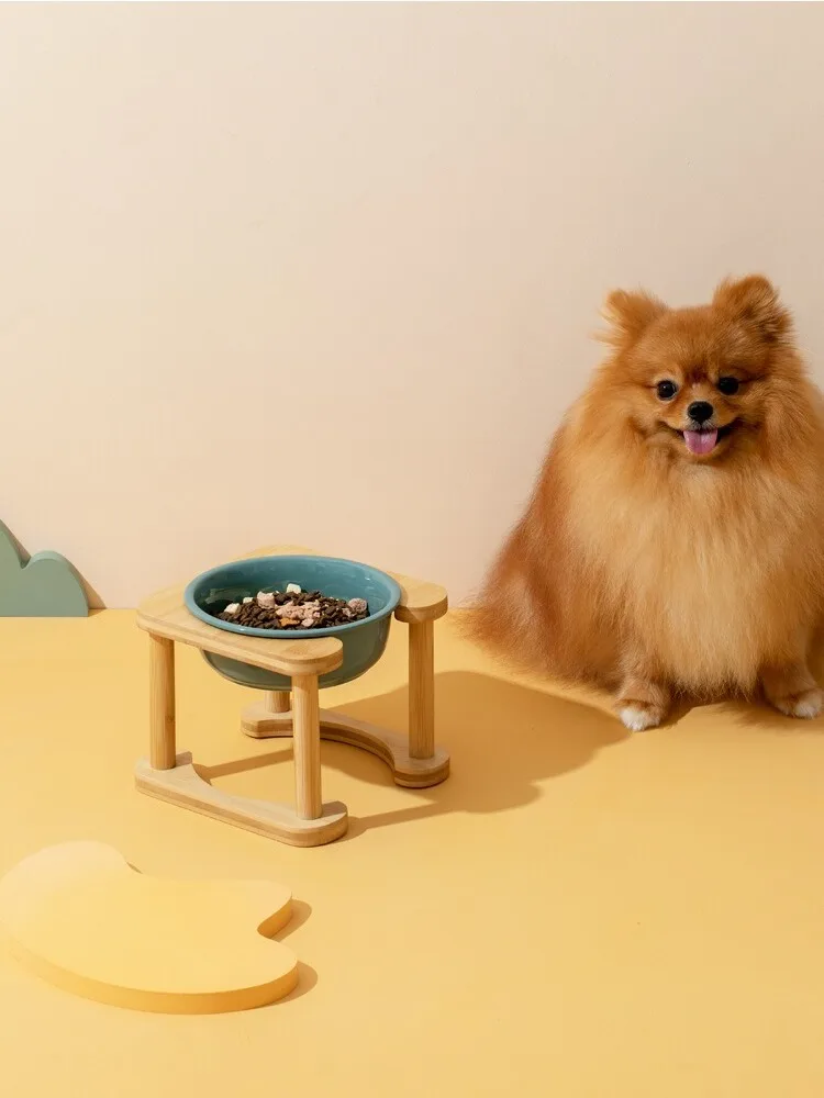 

Большая миска для домашних животных Capaci Cerc, миска для корма для собак, противоскользящая защита, поднятая подставка для миски, миска для воды с золотым ретривером