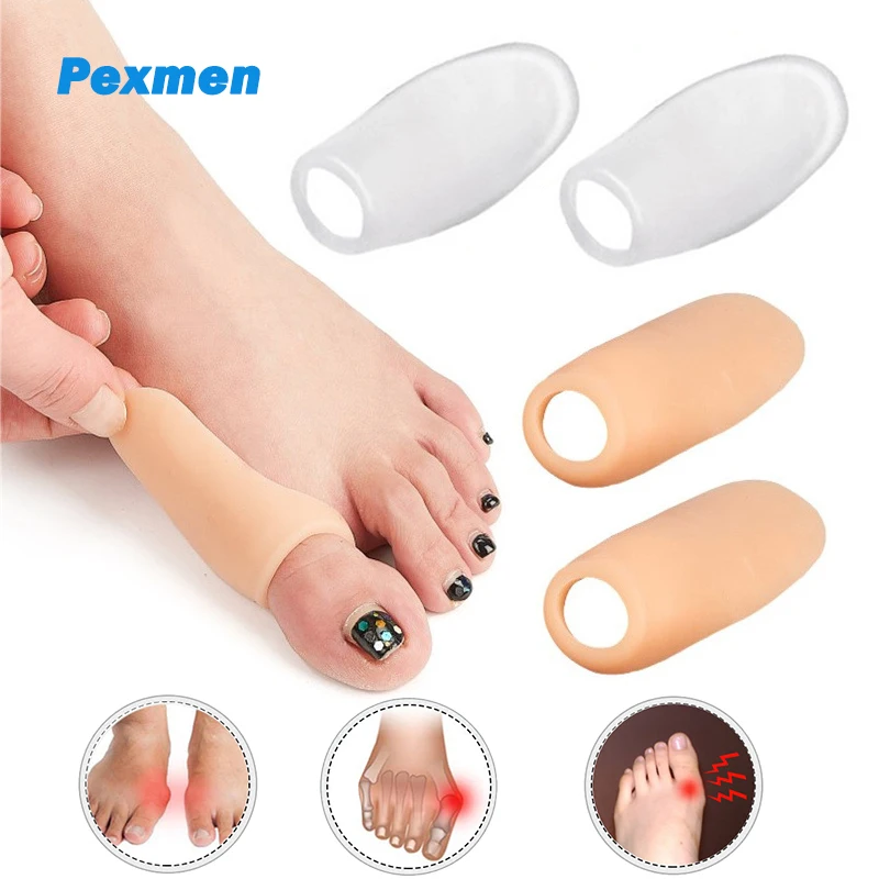 

Pexmen 2Pcs Gel Bunion Protector Shield Bunion Pads and Cushion for Big Toe Relieve Foot Pain from Friction Rubbing and Pressure