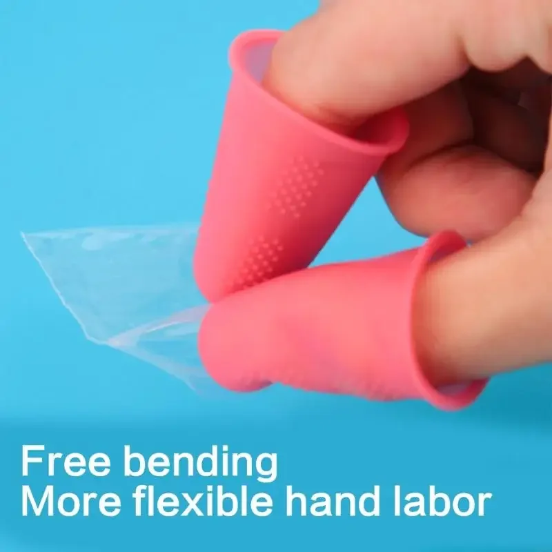 Soft Elastic Finger Protectors Moisture Resistant Ergonomic Finger Sleeves for Musicians Office Workers