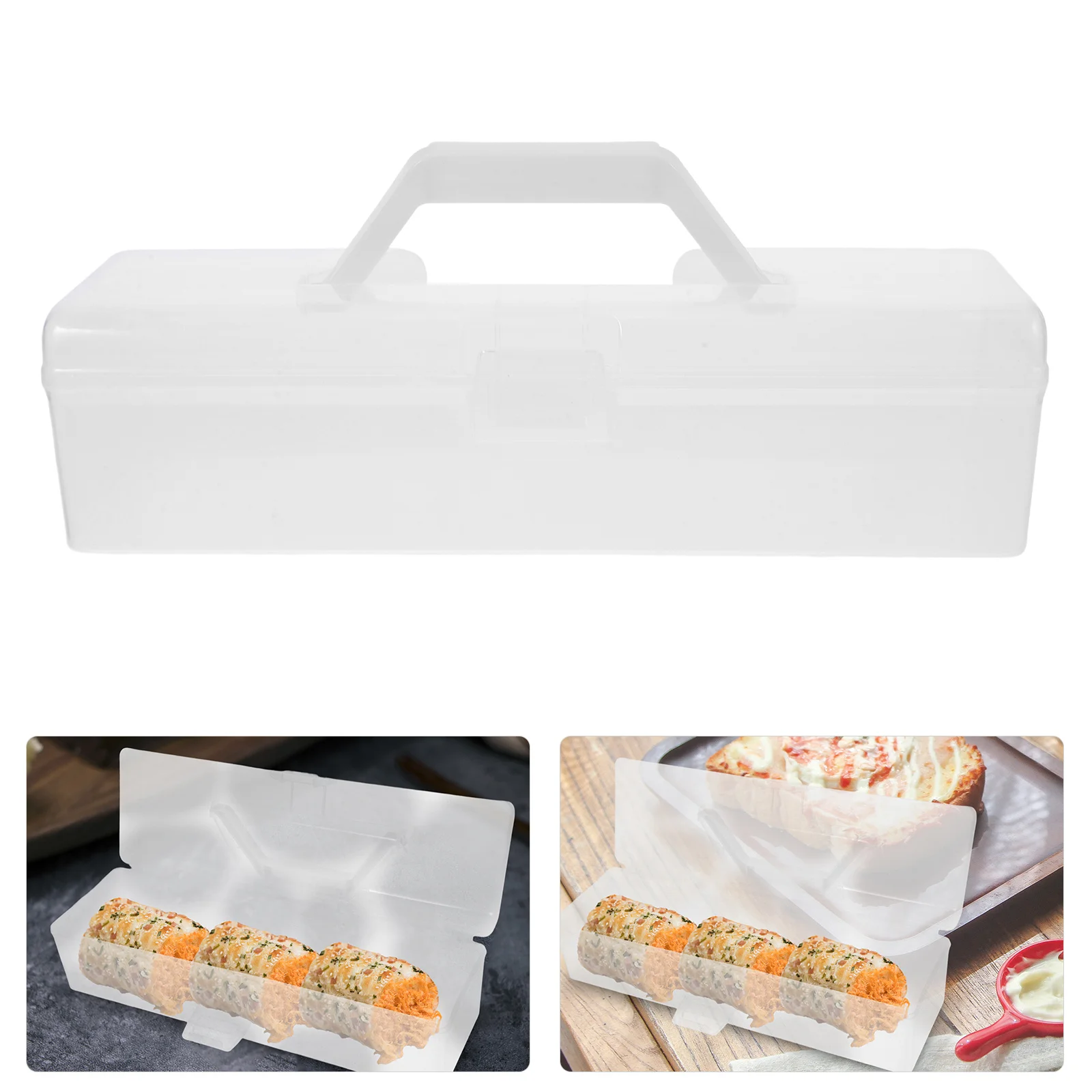 

Roll Cake Box PP Material Reusable Handheld Cake Carrier Portable Dessert Packaging Container Bakery Boxes Handheld Cupcake Box