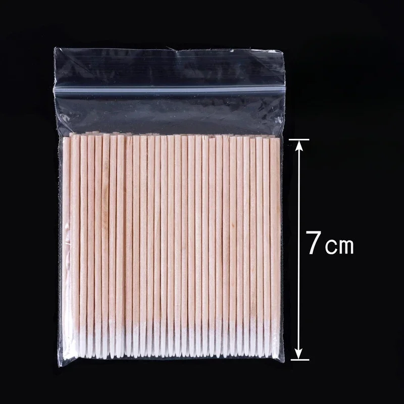100/300PCS Wooden Cotton Swabs Make-Up Cleaning Disposable Cotton Swabs Medical Household Hygiene Ear Pulling Ear Care Tool image 6