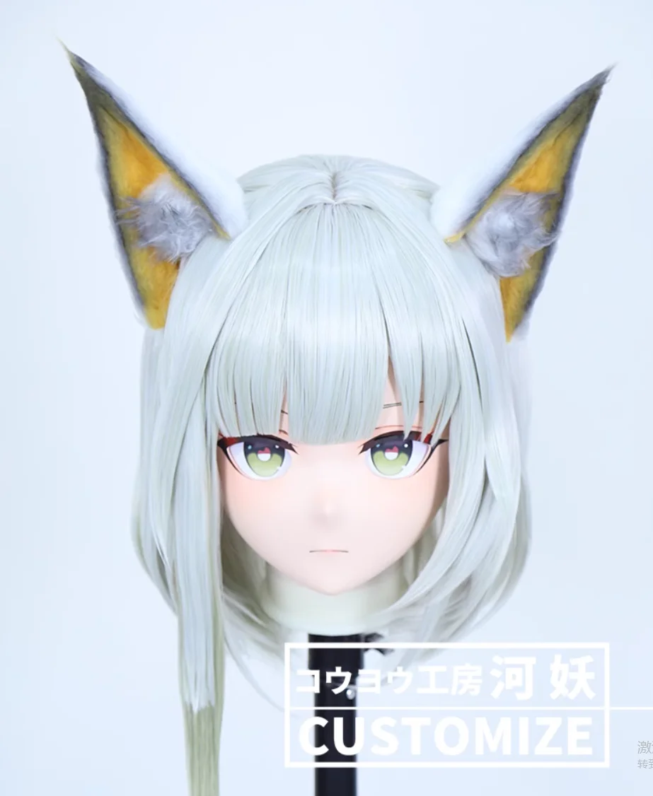 C-10147 Customize Full Head Resin Cartoon Cosplay Japanese Character Anime Role Play Crossdress Kigurumi Mask With Back Shell