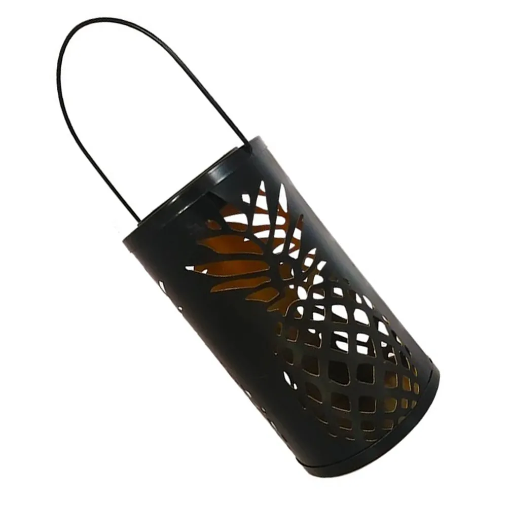 

1Pcs Solar Light Pineapple Hollow Iron Art Outdoor Hanging Lantern Decorative Garden Projection Pendant Lamp Waterproof