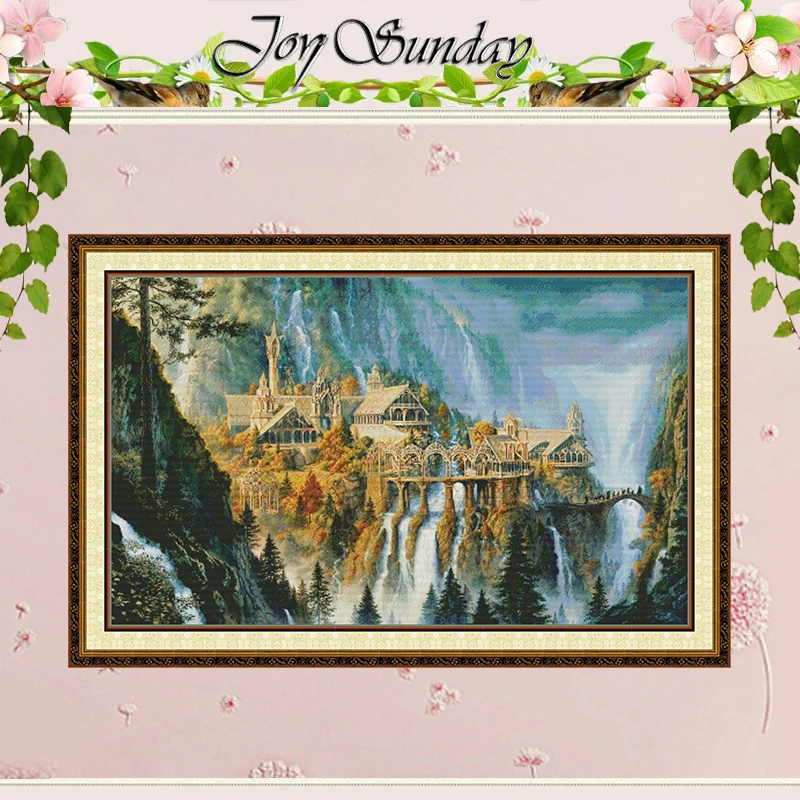 

Пейзаж фильмов Узоры Набор для вышивки крестом DIY 11CT 14CT 16CT Штампованный DMC Набор для вышивки крестом Вышивка Рукоделие Ремесло