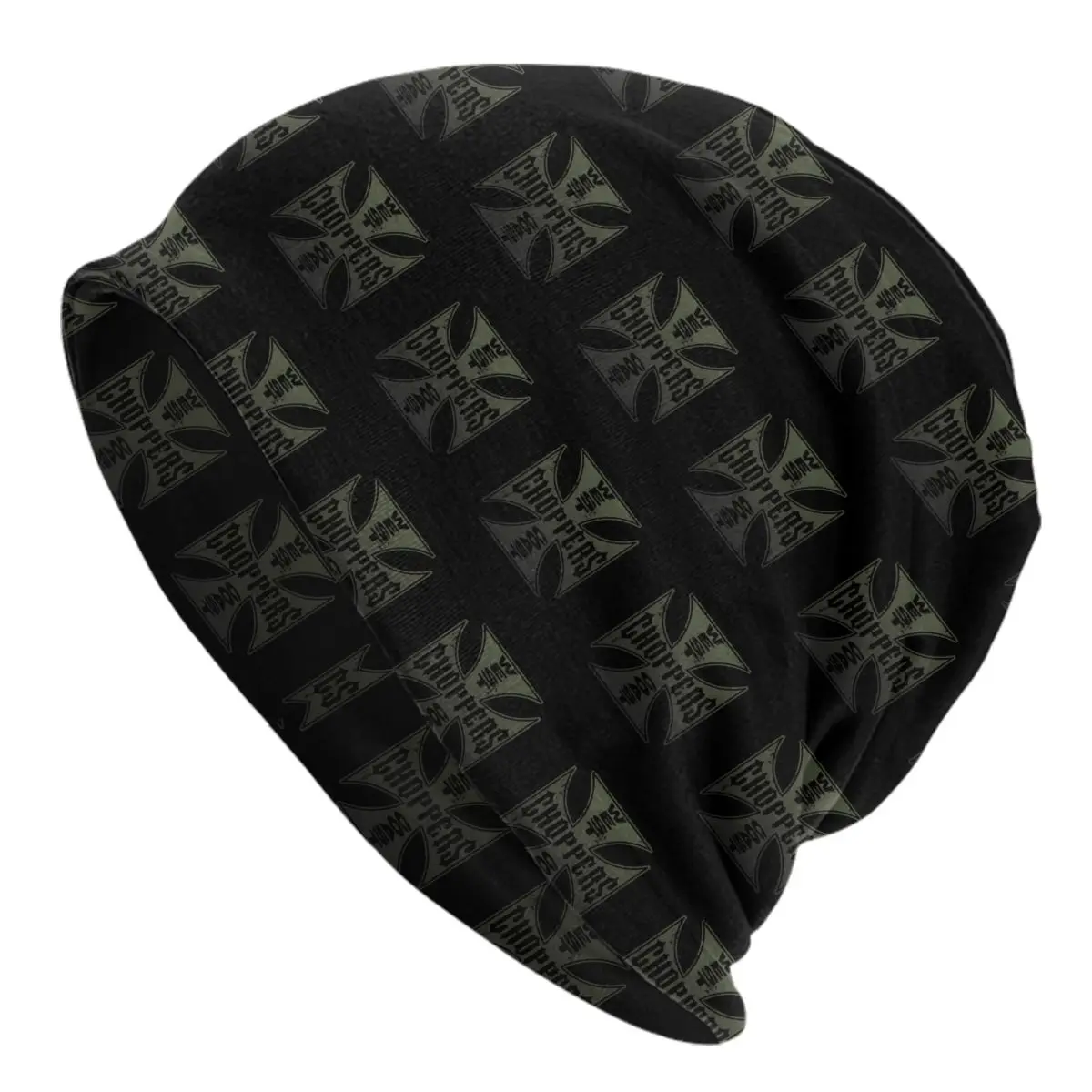 West Coast Chopper Iron Cross Skullies Beanies Caps Fashion Winter Warm Men Women Knit Hats Adult Unisex Bonnet Hats