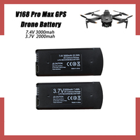 V168 PRO Max Drone Battery 7.4V 3000mAh 3.7V 2000mAh V168 8K 5G GPS Rechargeable Lipo Battery Pack RC Quadcopter Accessories